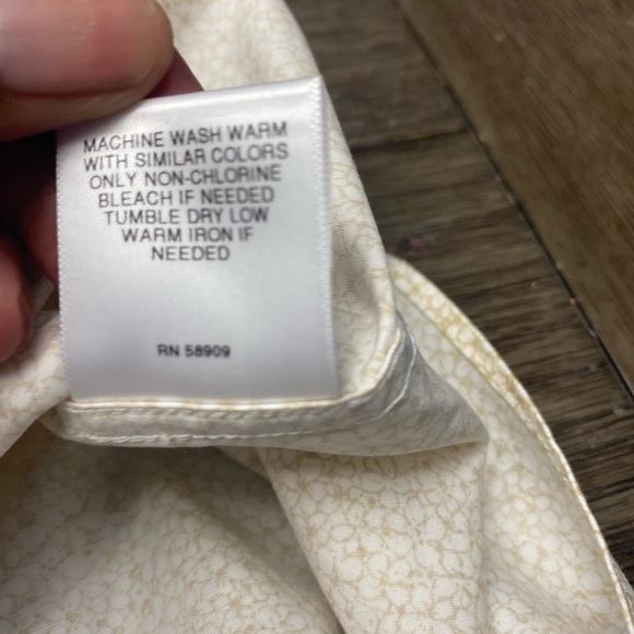 Crosby & Howard stretch Button Down Long Sleeve Shirt Mens M - Picture 7 of 9